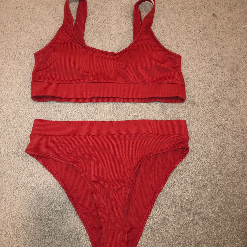 women’s high waisted two piece swimsuit